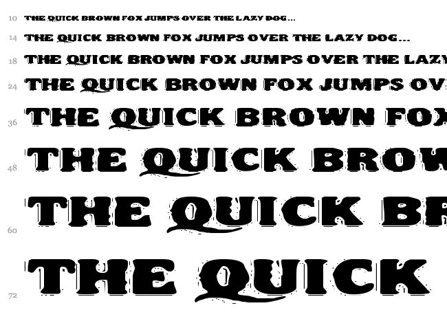 VTC Night of the dead corrupt font waterfall